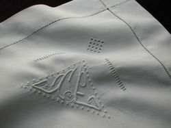 pure white linen art deco pillowcases