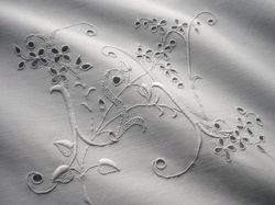luxury linen and lace bedding white pillowcase