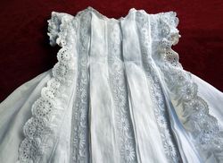 finest whitework embroidered Christening gown