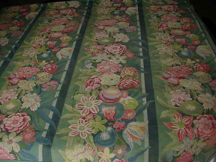 Antique floral tapestry