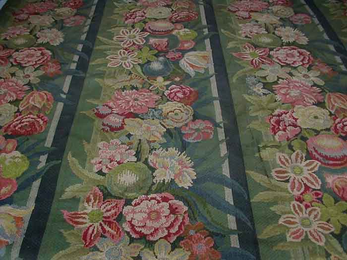 French luxury textiles antique floral tapestry