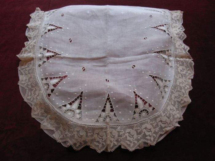 Finest French embroidred baby pillow sham