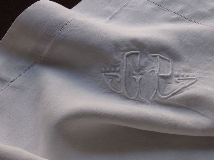 French elegant pillow sham, linen