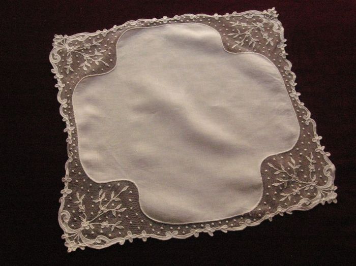 Wedding handkerchief, origin: French, 1910