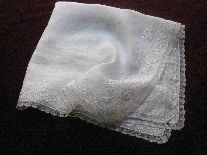 Embroidered  hanky,1877