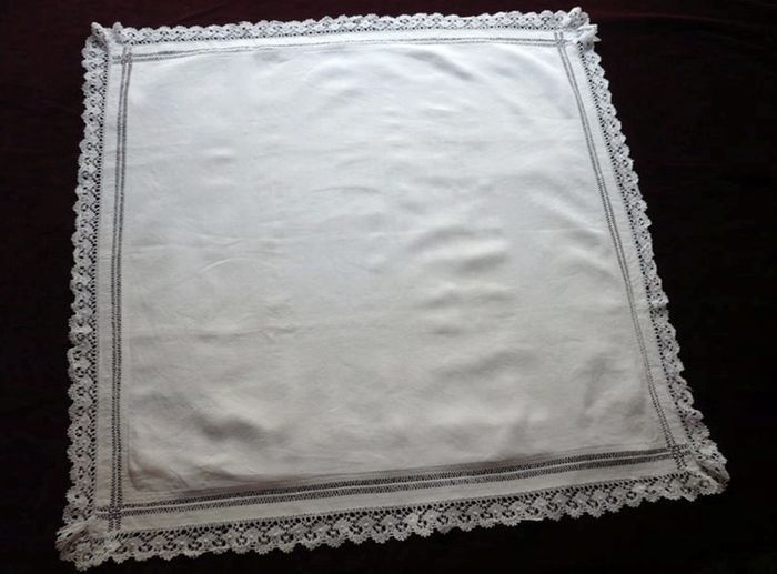 Fine antique linen and lace pillow sham