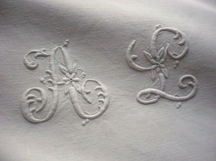 finest embroidered linen euro shams