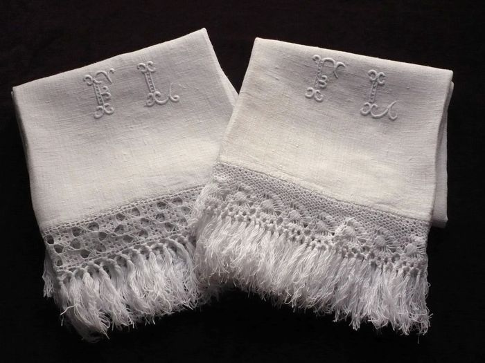 finest pure linen damask hand towels 