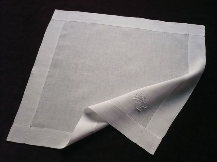 men's pocket handkerchief, Monogram: J