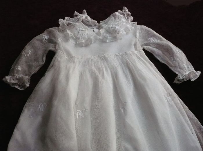 elegant baby dress embroidered Christening gown