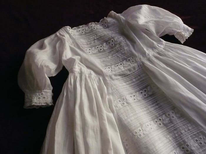 finest whitework embroidered Christening gown