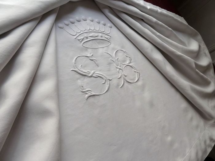 Antique Sheet with Noble Provenence Monogram SB 